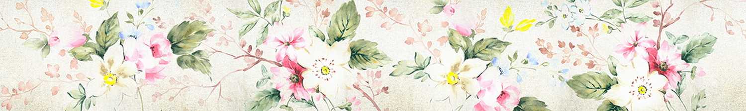 F-1826 Скинали цветы на ветках рисунок