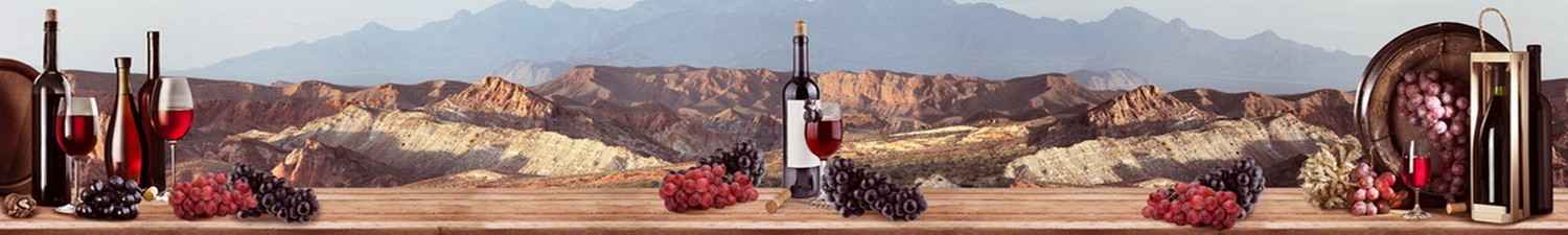 E-153 Скинали вино и виноград на фоне гор