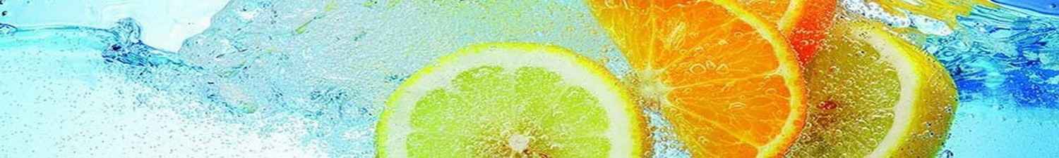 L-052 Скинали апельсины и лимоны в голубой воде