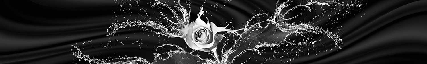 L-184 Скинали роза в воде на абстрактном фоне