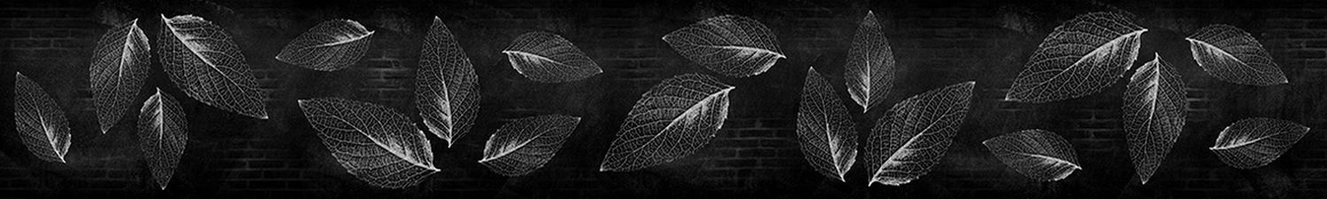 H-198 Скинали листья на кирпичной стене