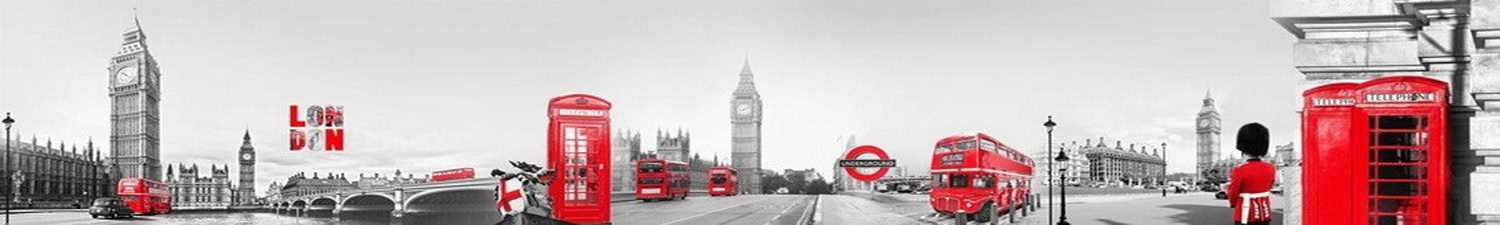 AN-0615 Скинали Лондон красные автобусы и будки