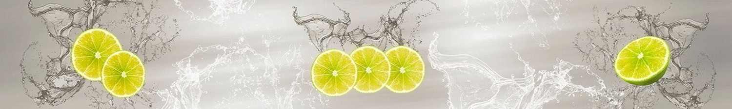 AN-1194 Скинали лимоны в воде на сером фоне