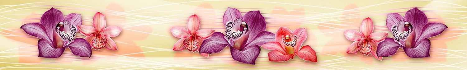 AN-3530 Скинали орхидеи на абстрактном фоне