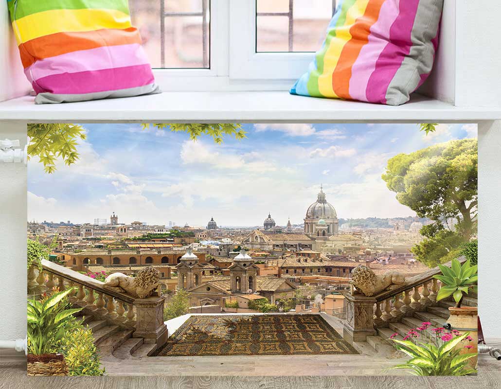 FS-147 Экран фреска вид на Рим