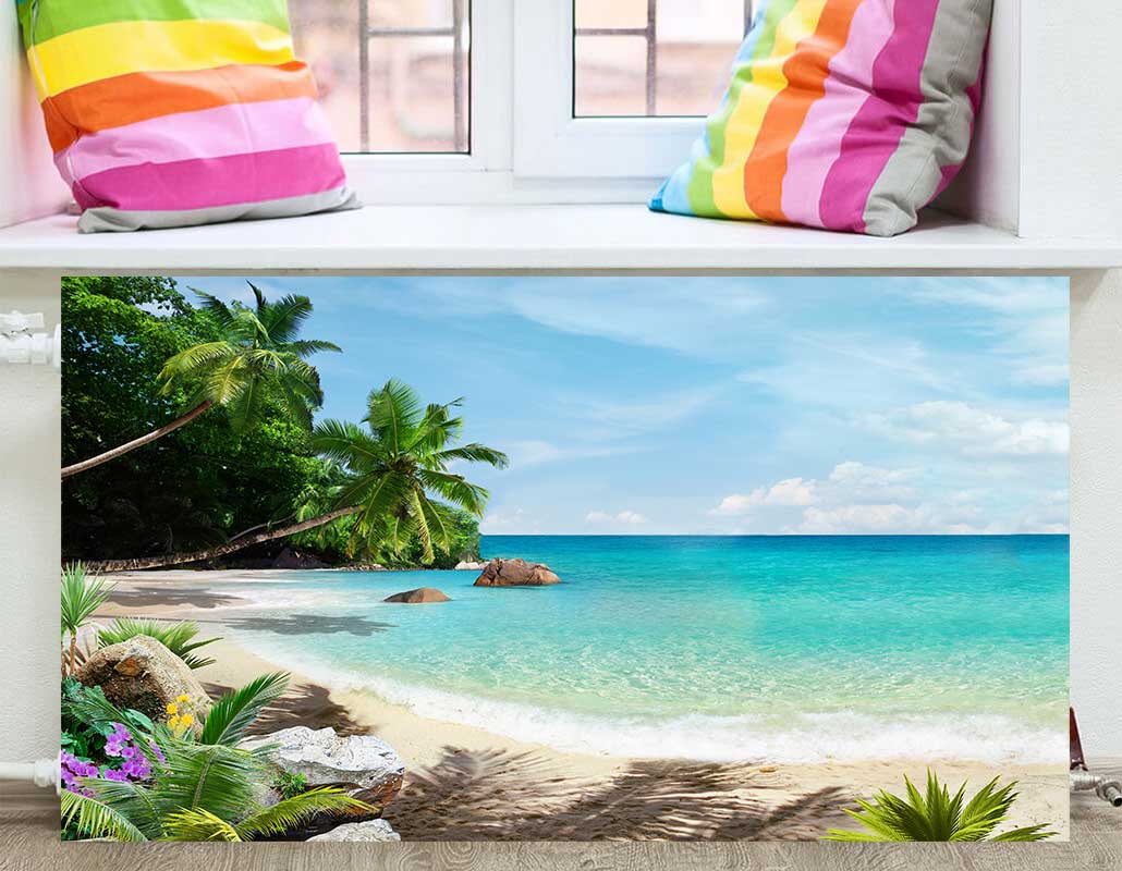 FS-178 Экран фреска тропический пляж