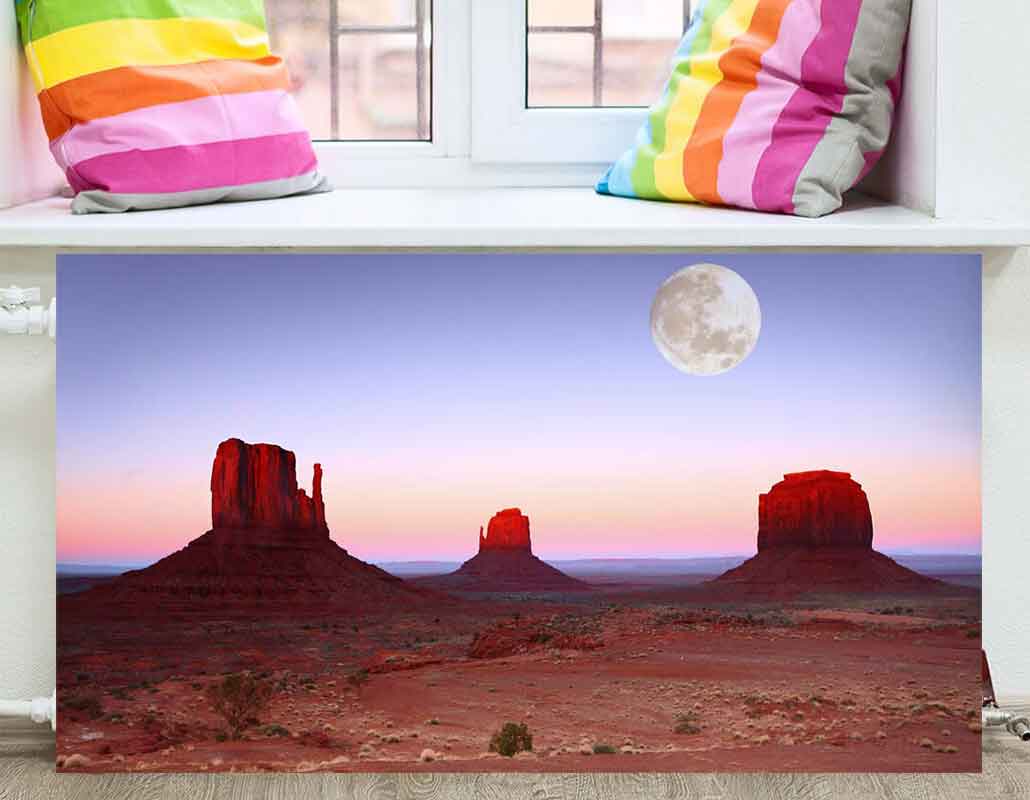 EL-025 Экран скалы в пустыне Аризона на закате